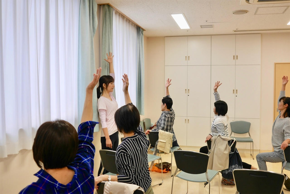 ヨガセラピーの様子